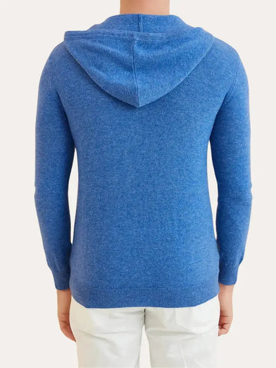 Essential Cashmere Hoodie - Light Blue