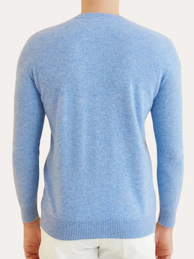 Signature Cashmere Sweater - Light Blue