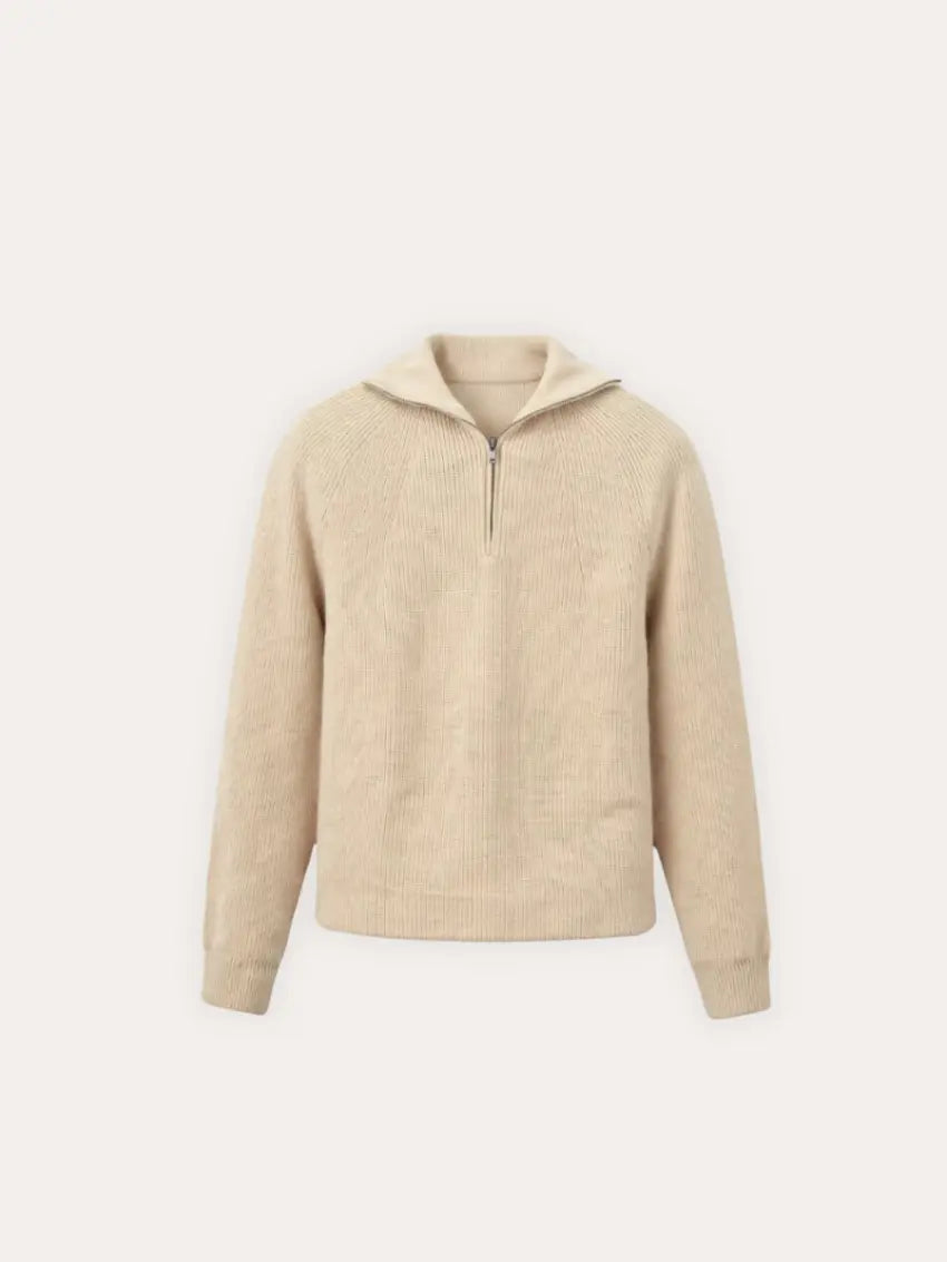 Quarter Zip Knit Sweater