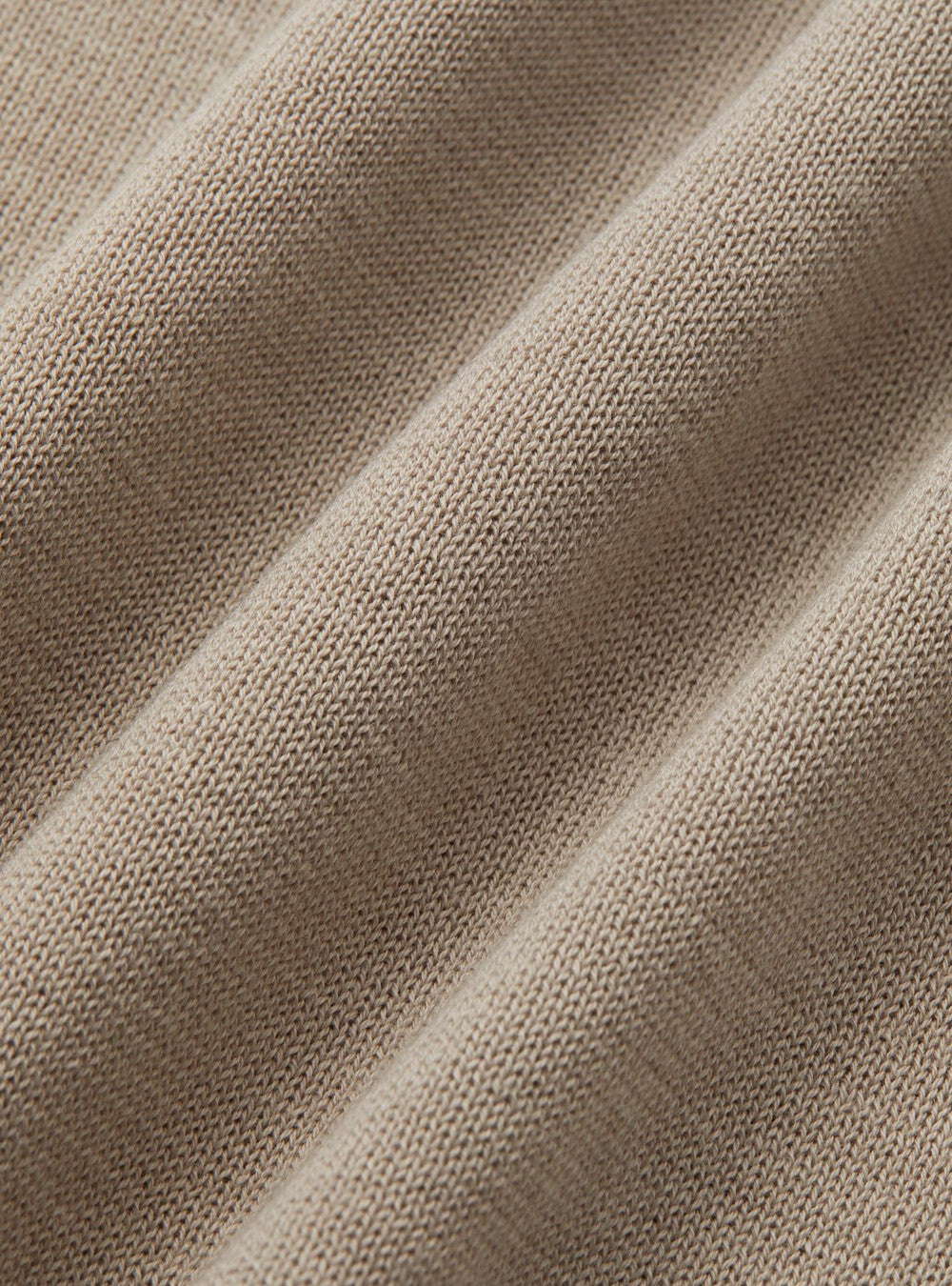 Buttonless Polo Shirt - Taupe