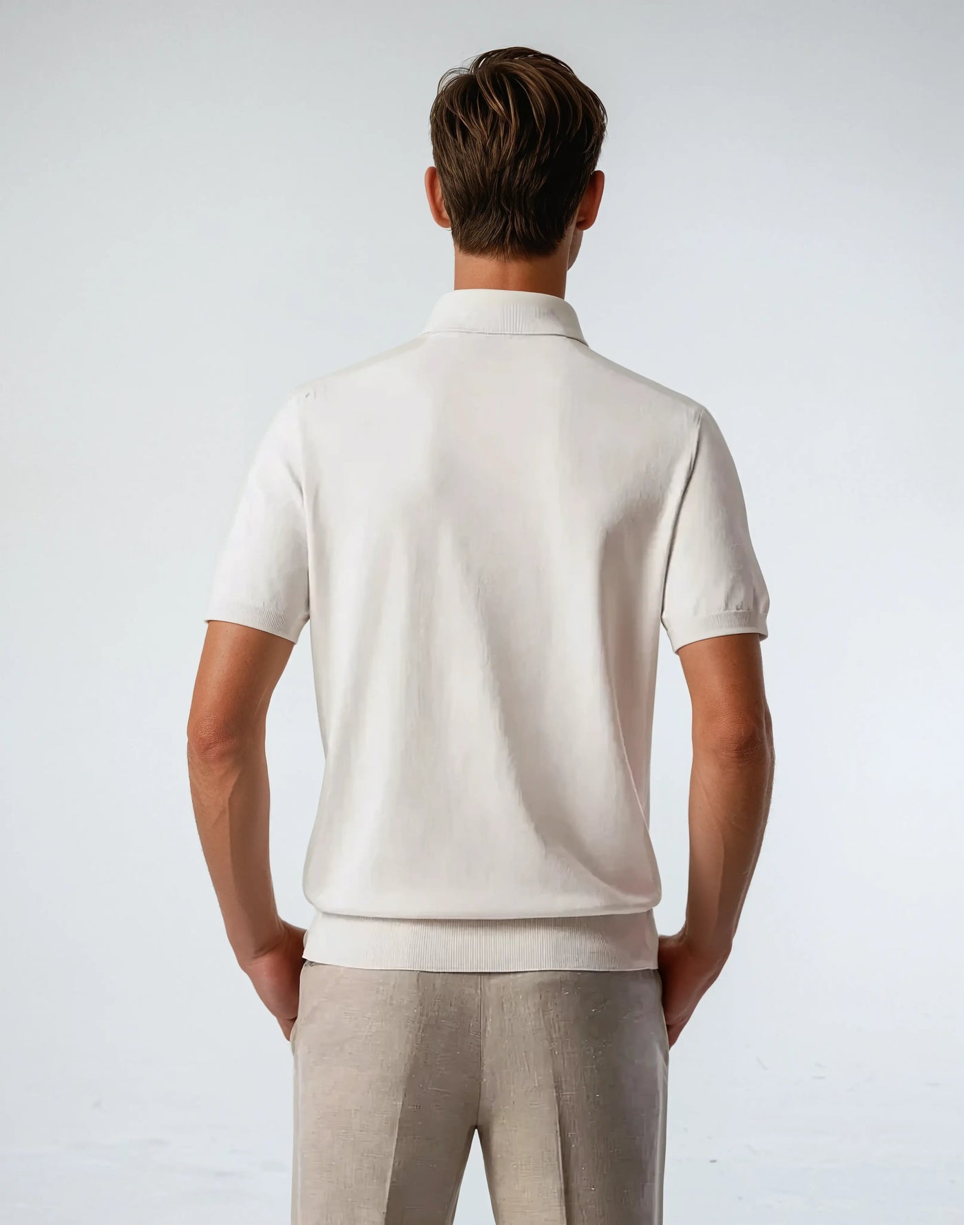 Zip Polo - Beige