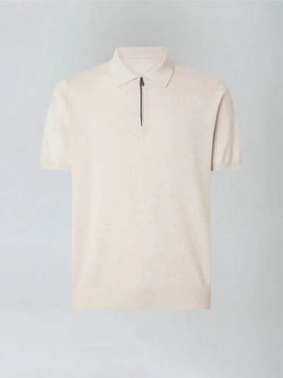 Zip Polo - Beige