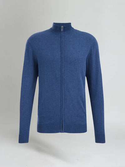 Full Zip Sweater - Blue