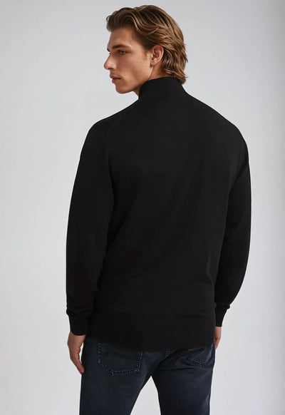 Full Zip Sweater - Black