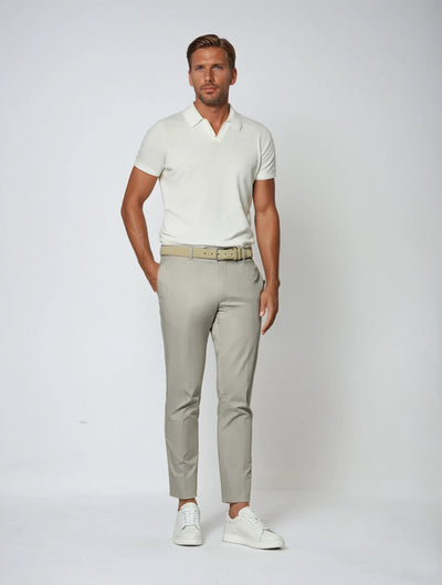 Polo - No Buttons - White