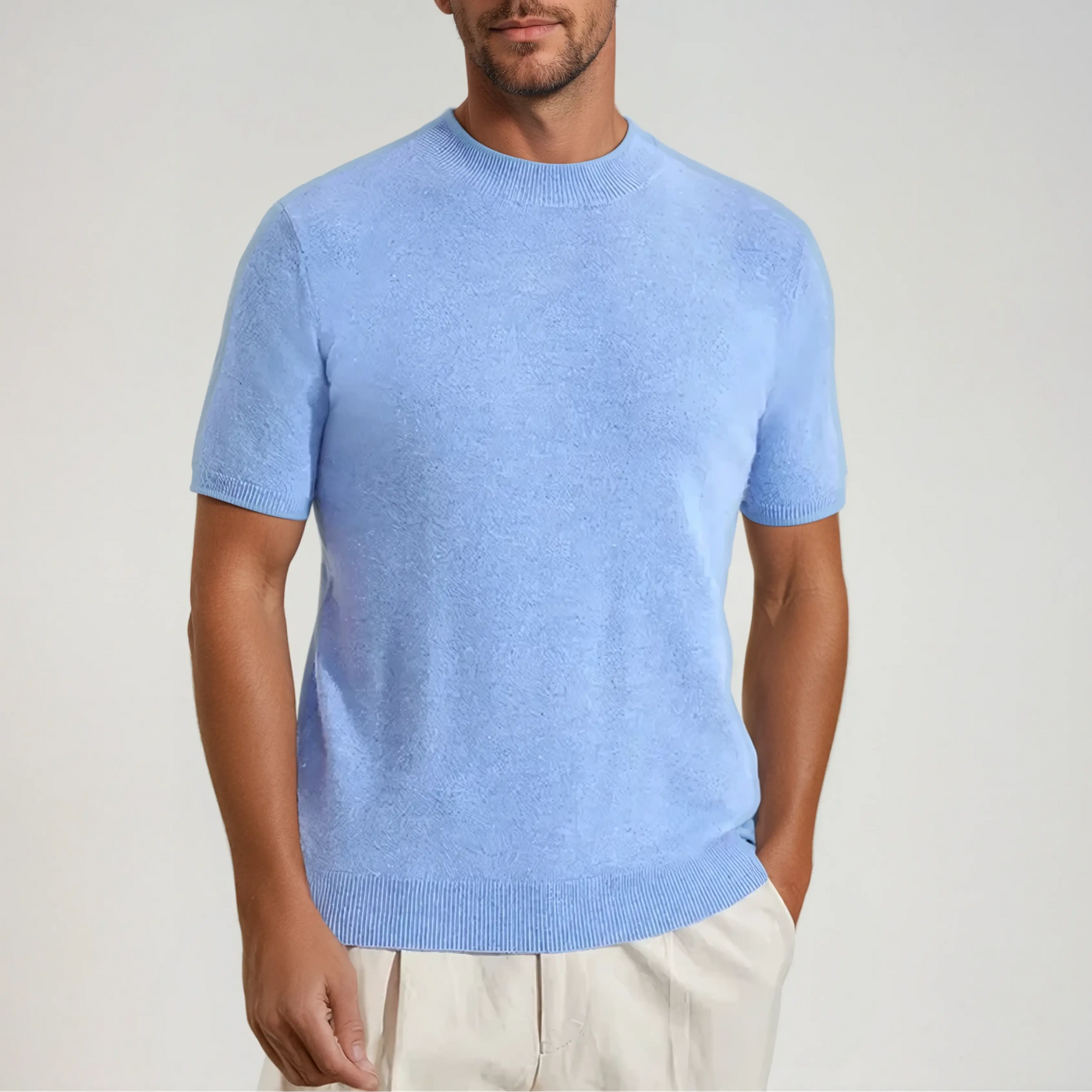 Cashwool T-shirt - Light Blue