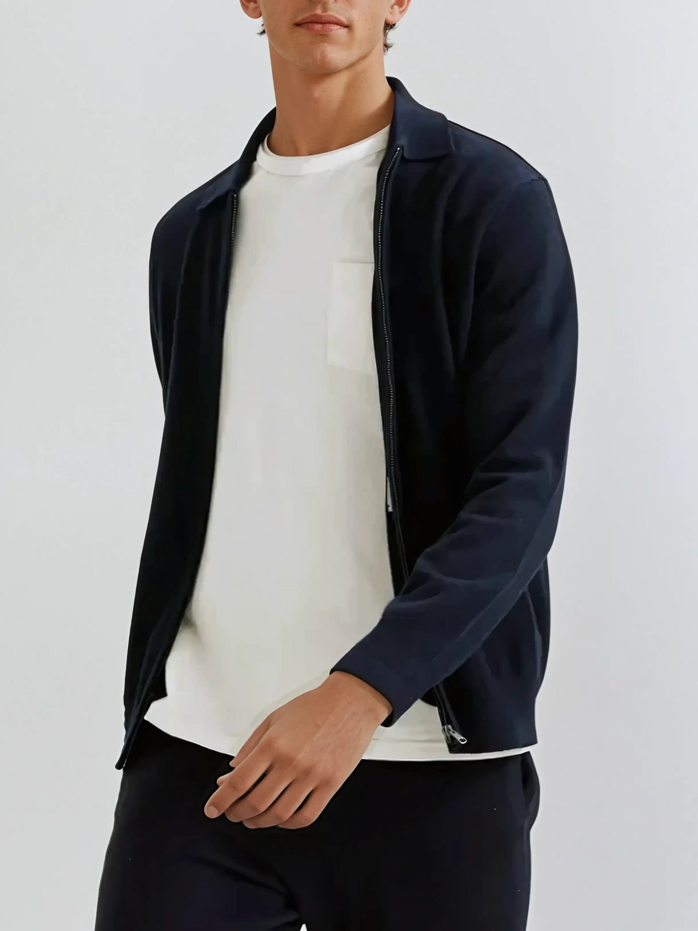 Cashmere Coat - Navy Blue
