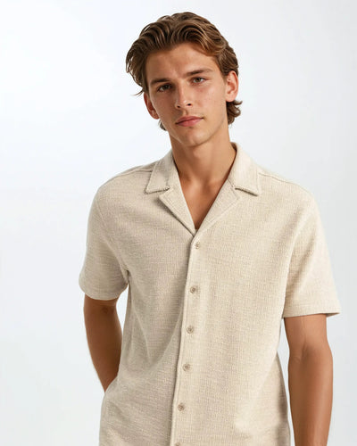 Waffle Shirt - Beige