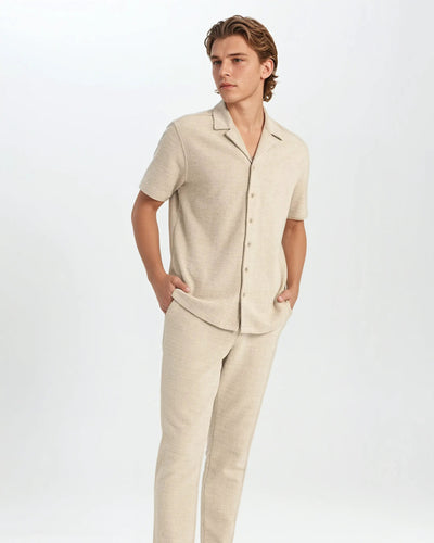Waffle Shirt - Beige