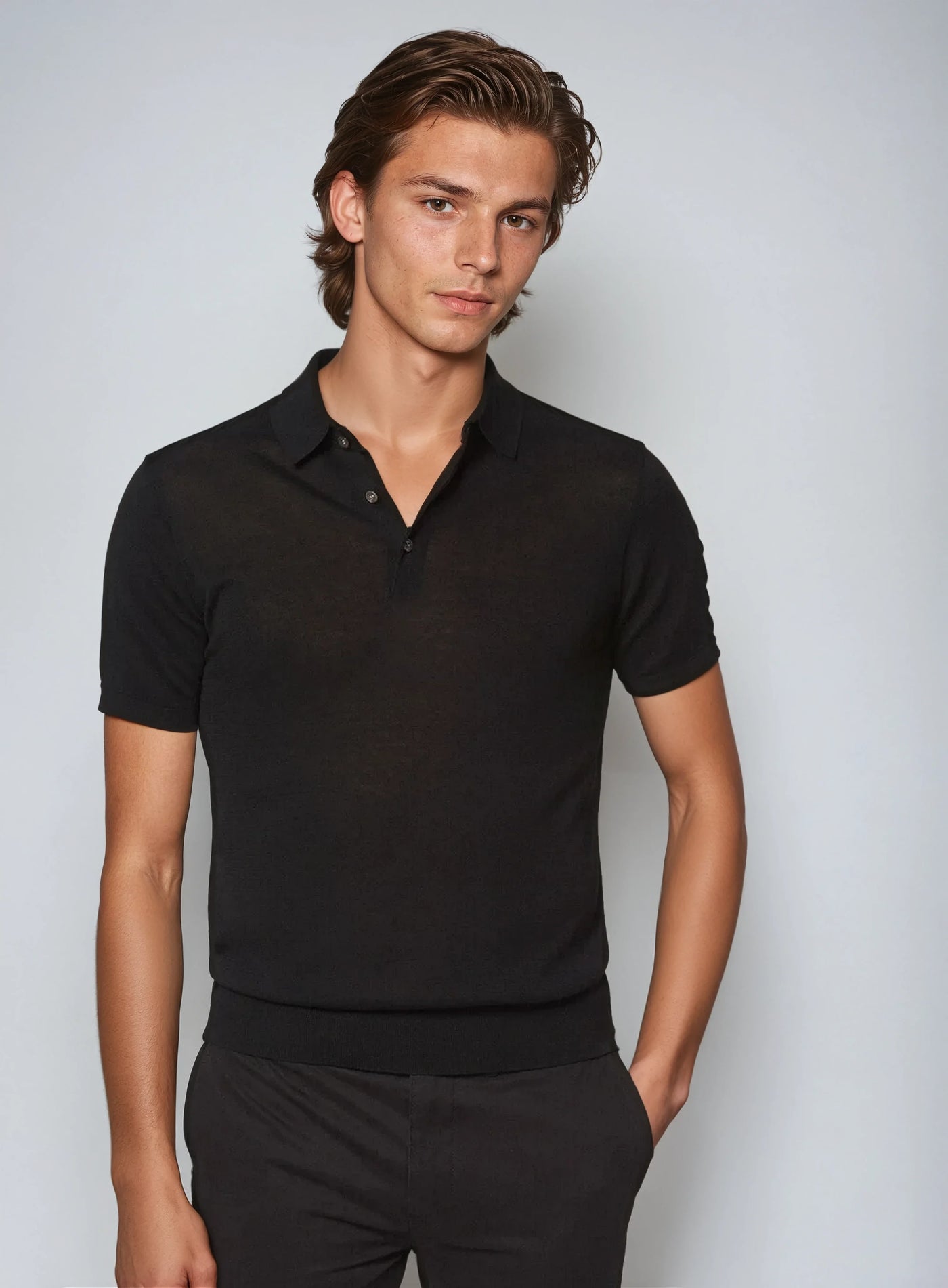 Premium Polo Shirt - Black