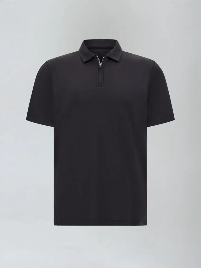 Zip Polo - Black